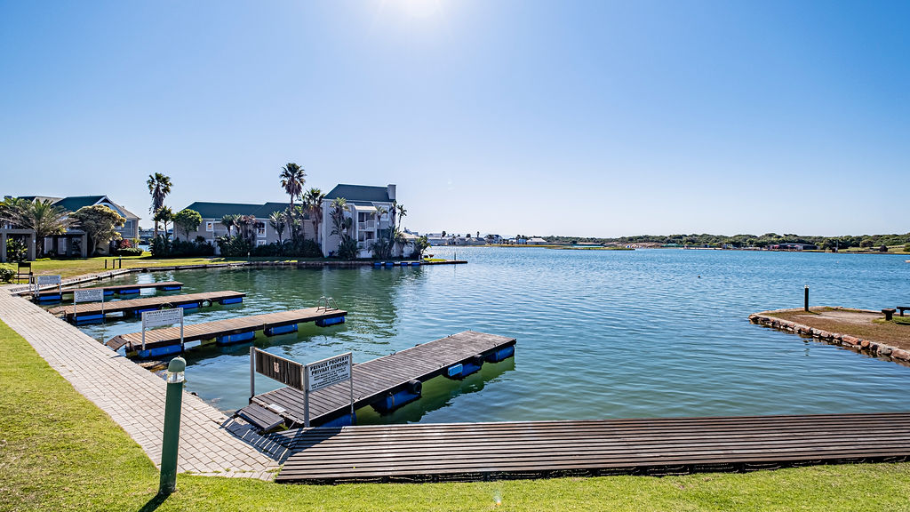 The marina in front of the two bedroom apartment.