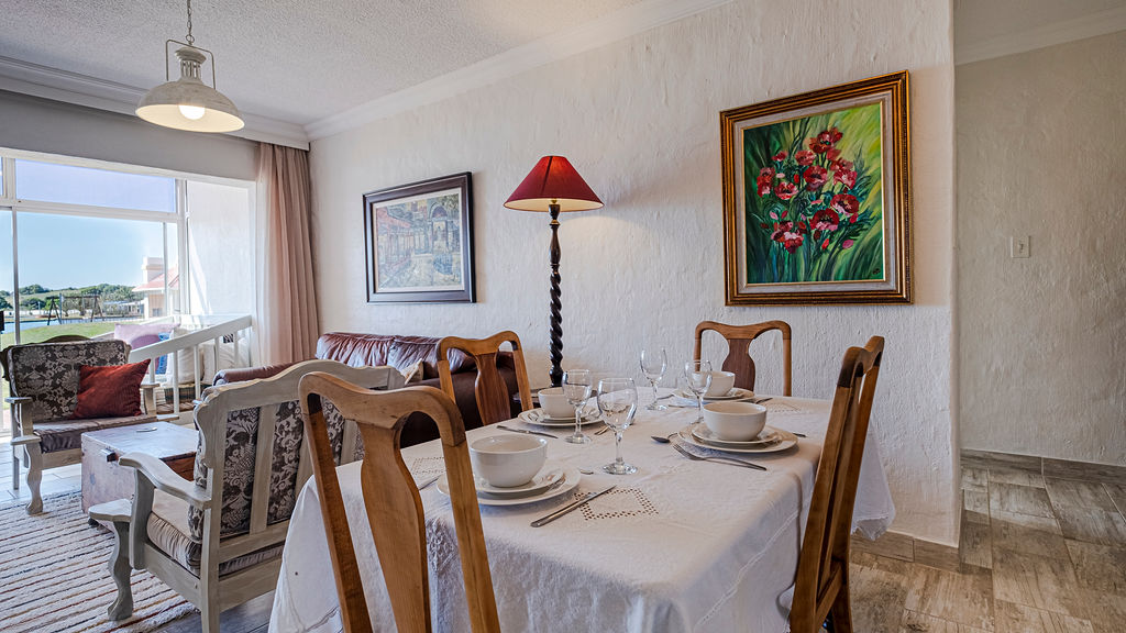 The dining area of the two bedroom apartment.