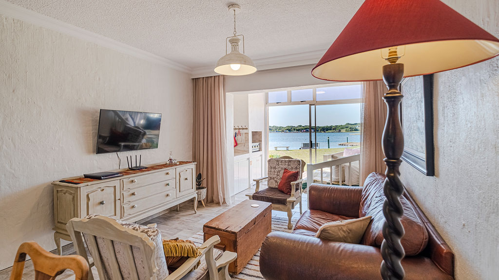 A view onto the marina from the two bedroom apartment.